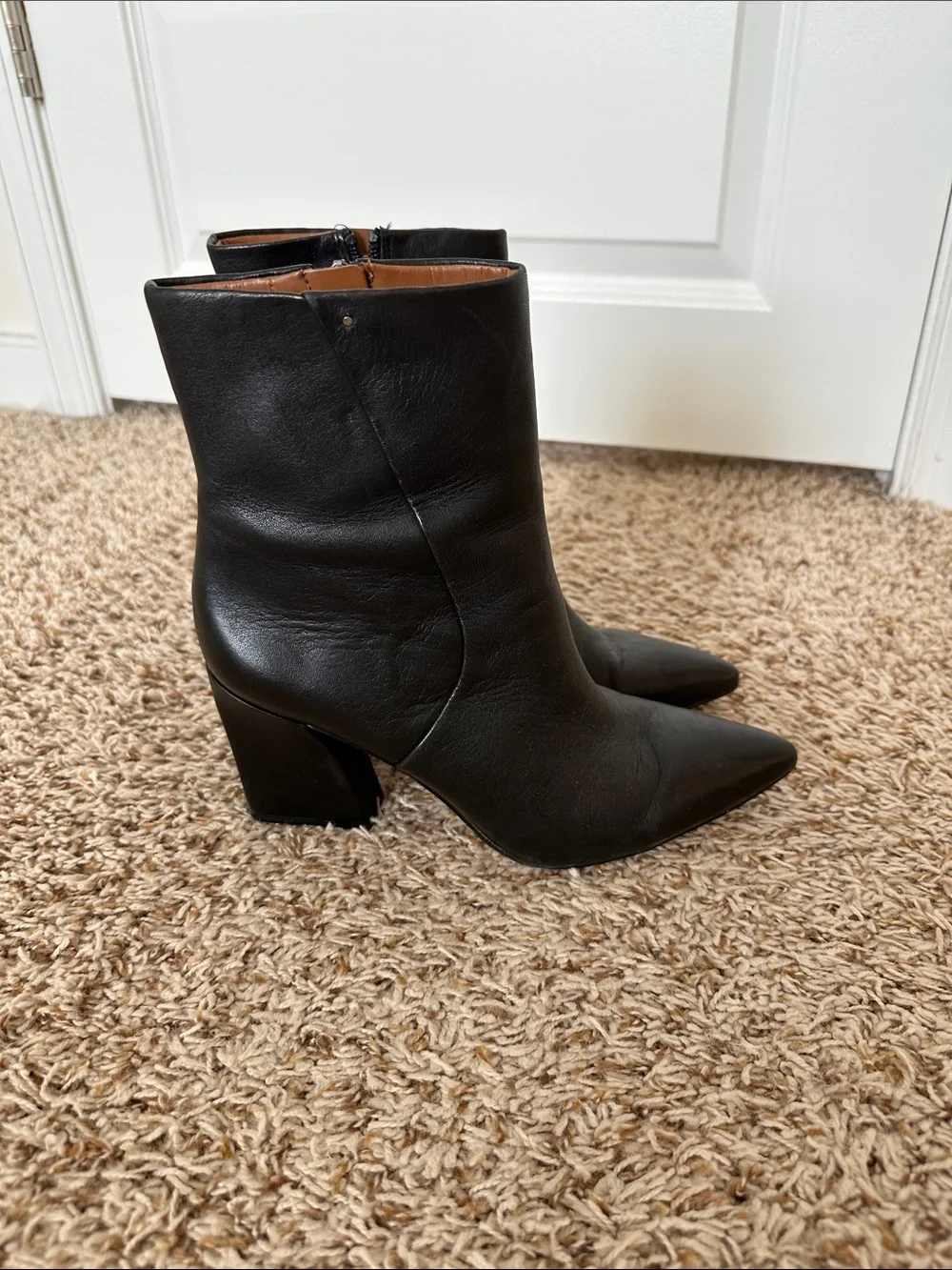 Franco Sarto Vesi Pointed Toe Leather Boots 8.5